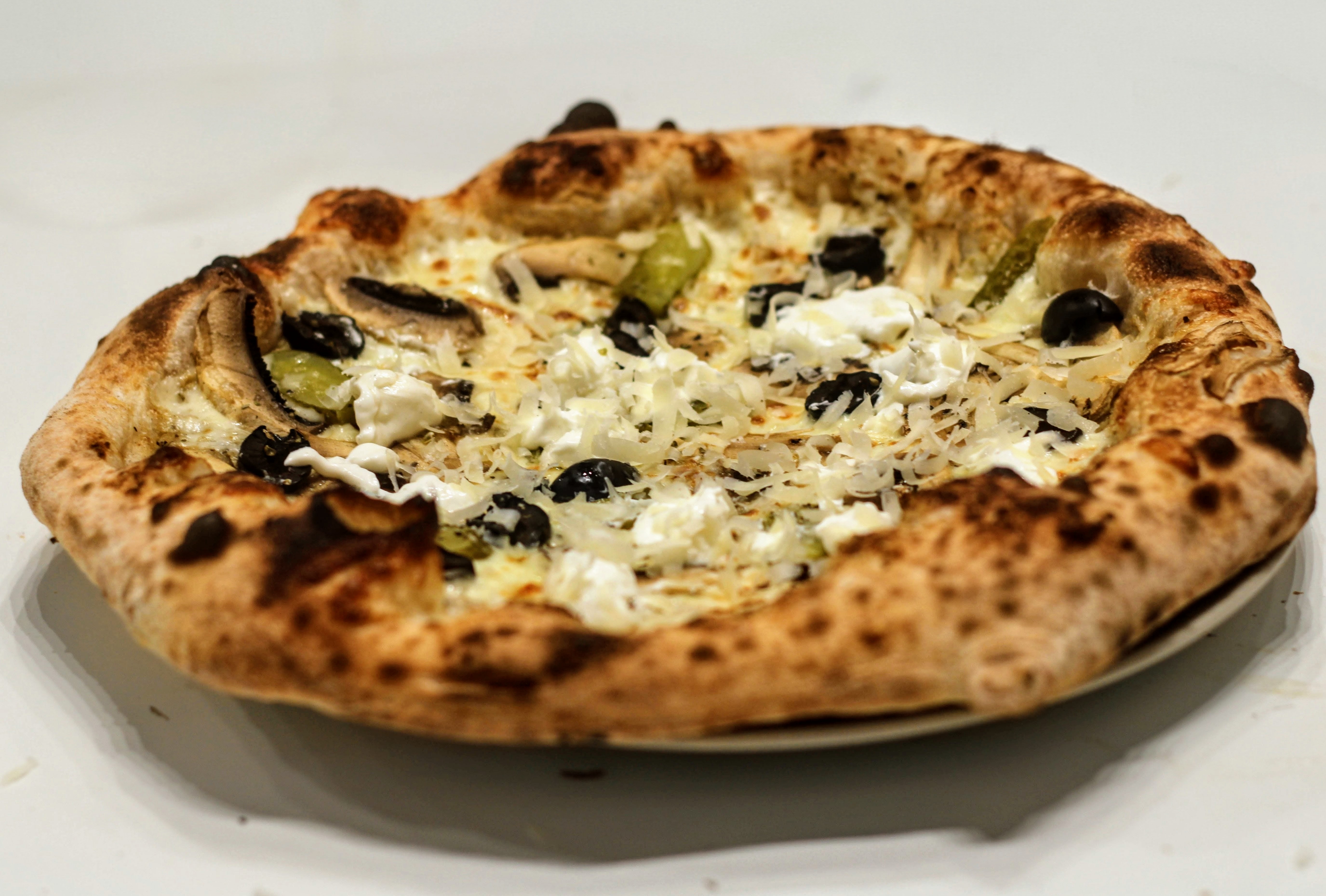 Pizza recién horneada